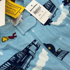 NWT Hanna Andersson polar express holiday zip sleeper
